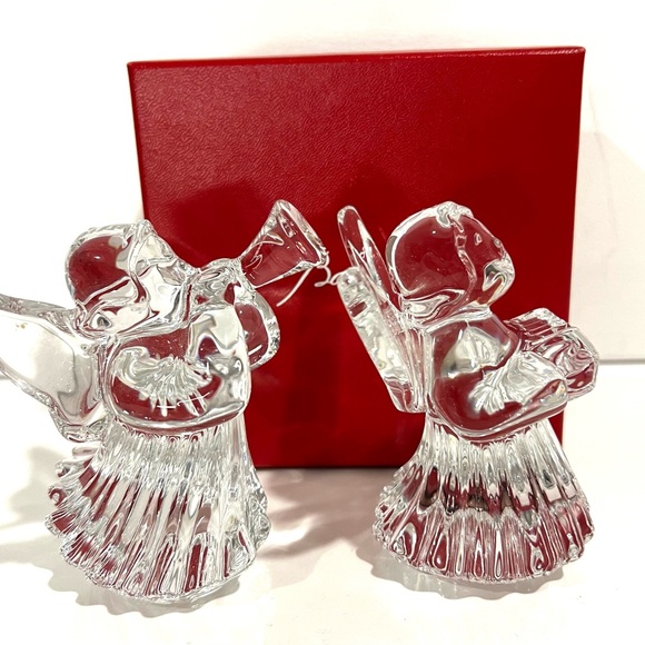 Baccarat Cherub Horn and Accordion Carolers - Set of 2 - Picture 4 of 6